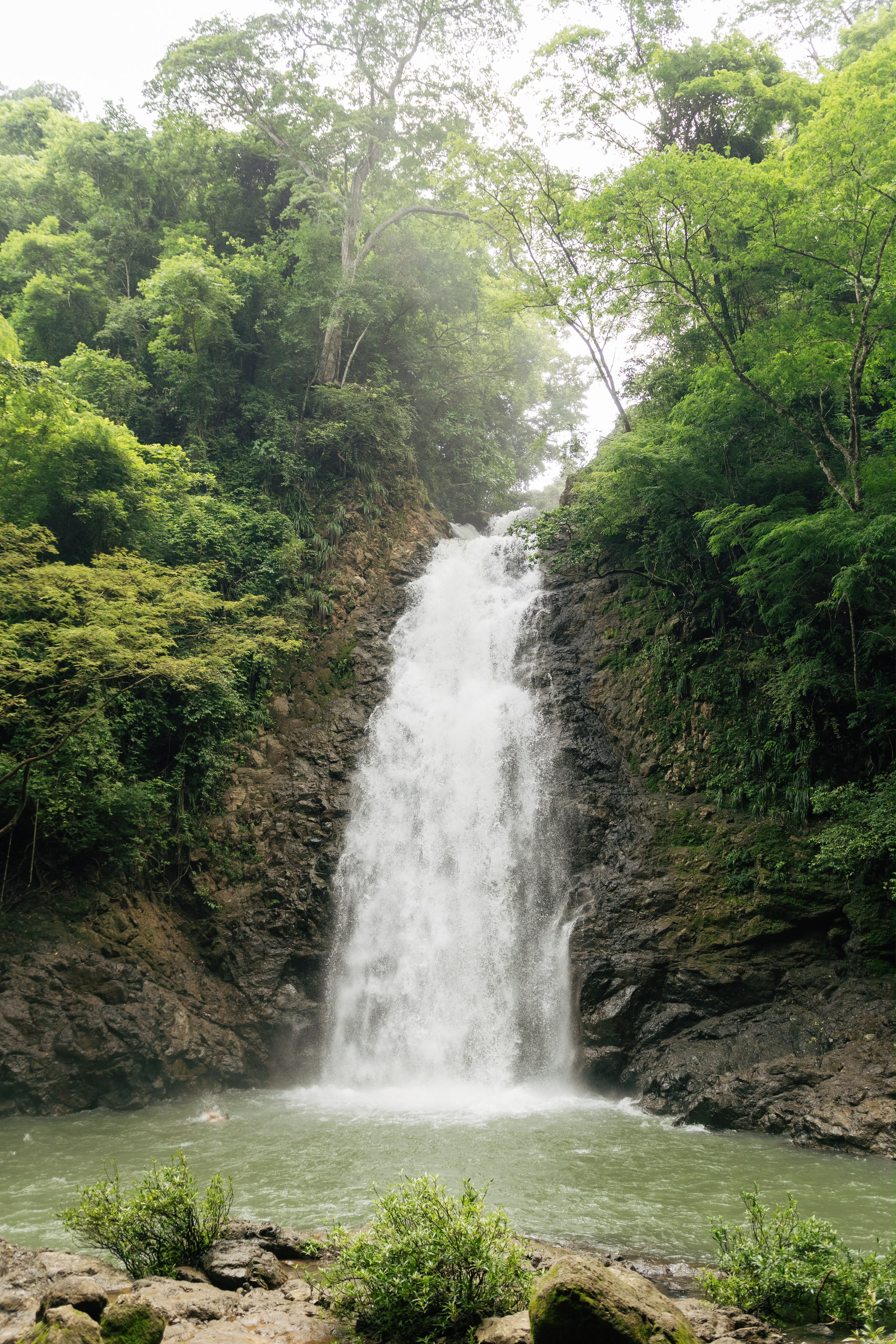 Cascada Montezuma waterfall in the Costa Rica jungle